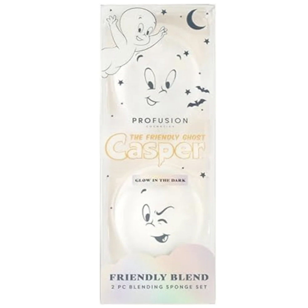 Casper the Friendly Ghost Glow in the Dark 2pc Beauty Blender Makeup Sponge Set - Picture 3 of 5